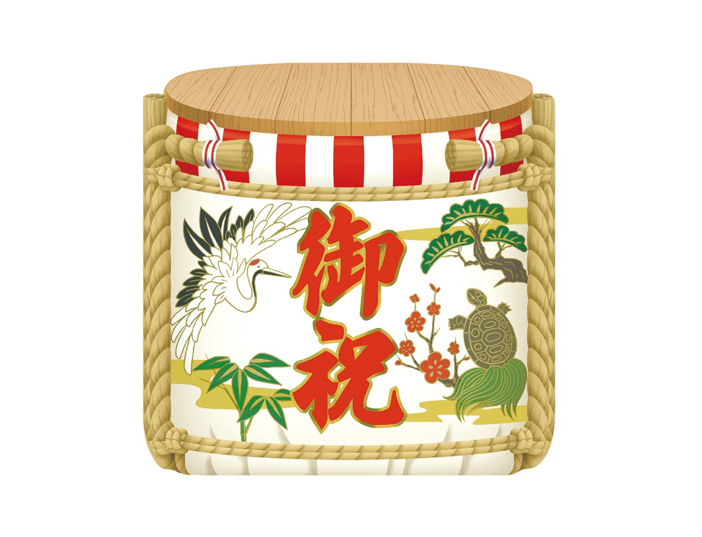 Sanrio Message Card Celebration Sake Cr23-2 Large 323 242373- Japan Figure Store - #1 Bring To You The Best Japanese Goods