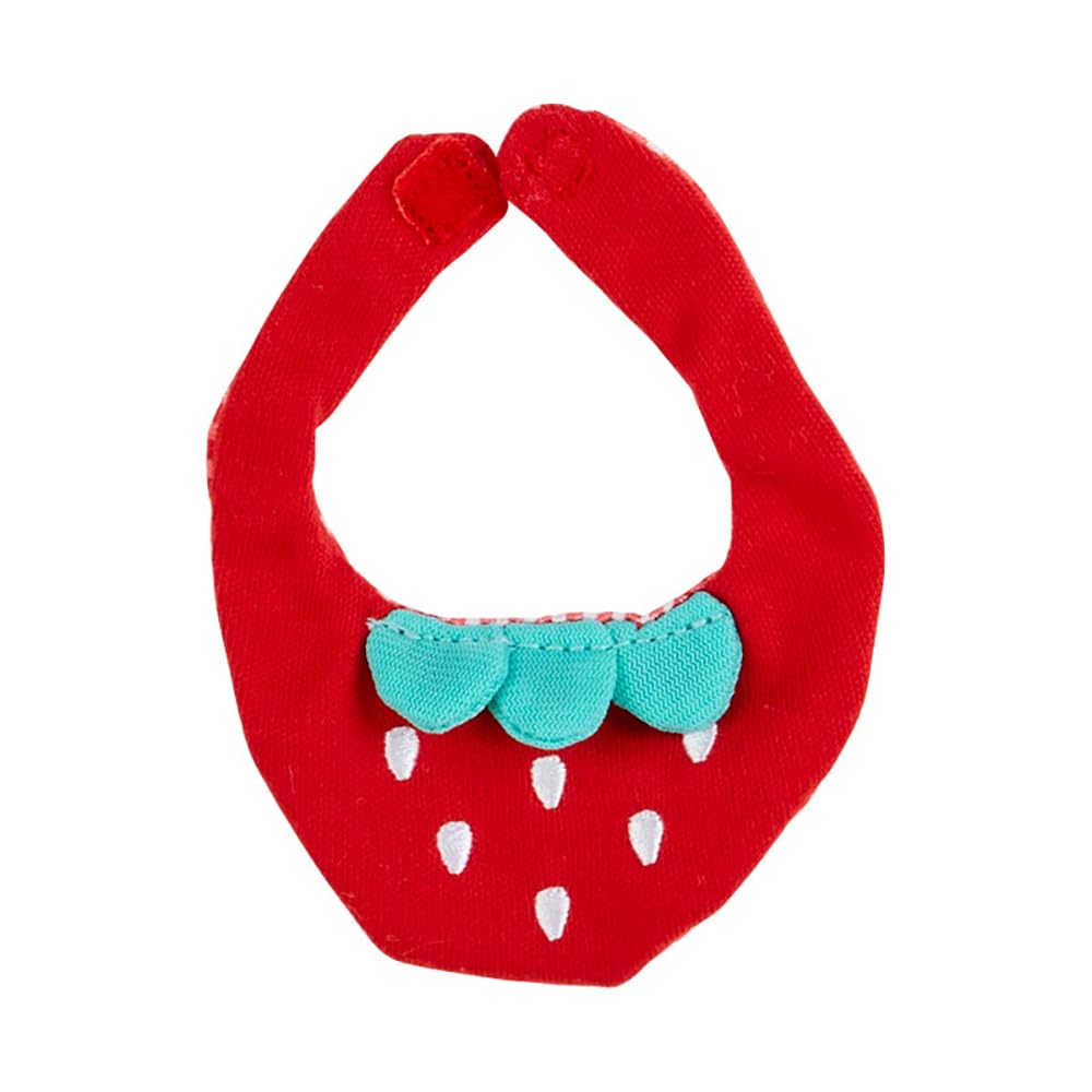 Sanrio Strawberry Bib for Fit Friends Dress-Up Supplies 4x8x0.5cm- Japan Figure Store - #1 Bring To You The Best Japanese Goods
