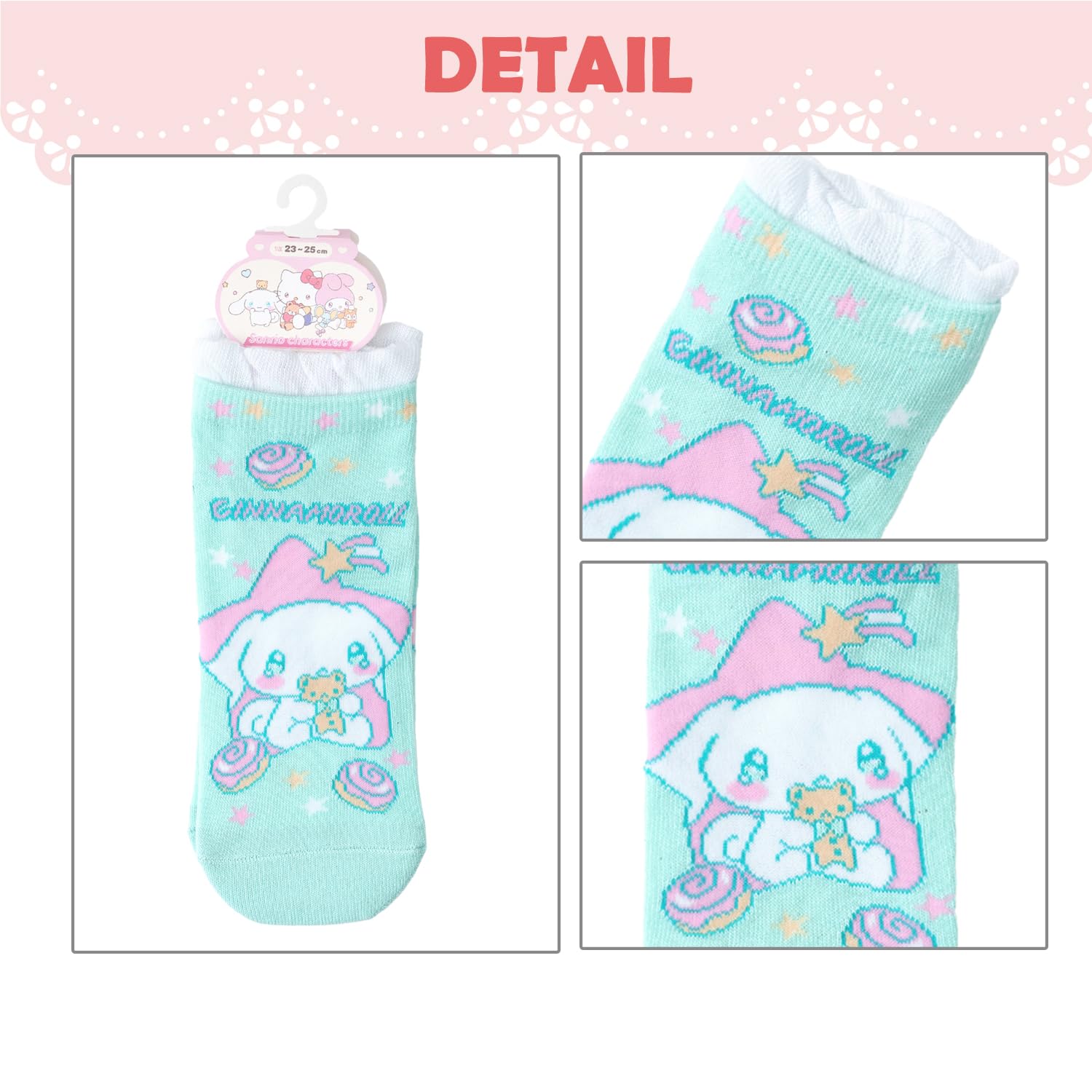 Sanrio Women's and Kids' Short Socks - Cinnamoroll Hello Kitty Kuromi & More- Japan Figure Store - #1 Bring To You The Best Japanese Goods