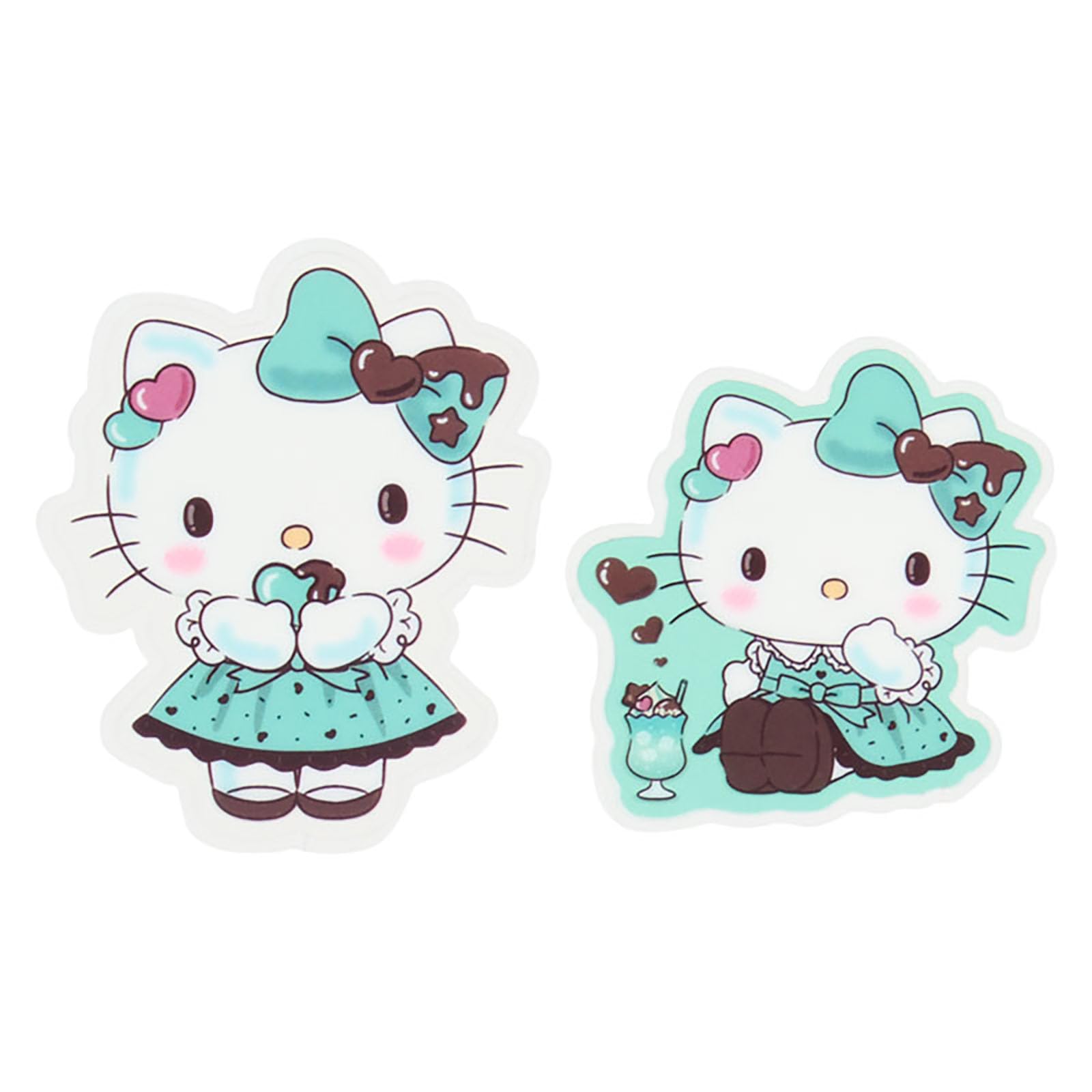 Sanrio Sticker Set Chocolate Mint Transparent PVC Material 444383