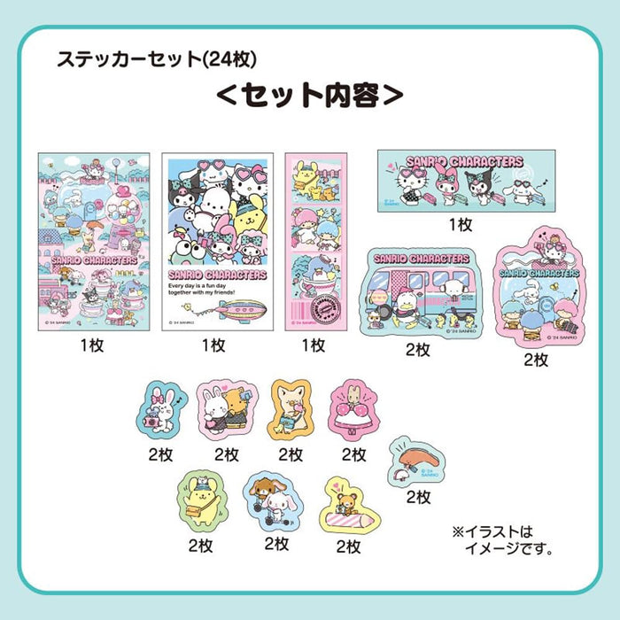 Sanrio Sticker Set Fantasy Trip with Popular Characters Assortment 878391- Japan Figure Store - #1 Bring To You The Best Japanese Goods