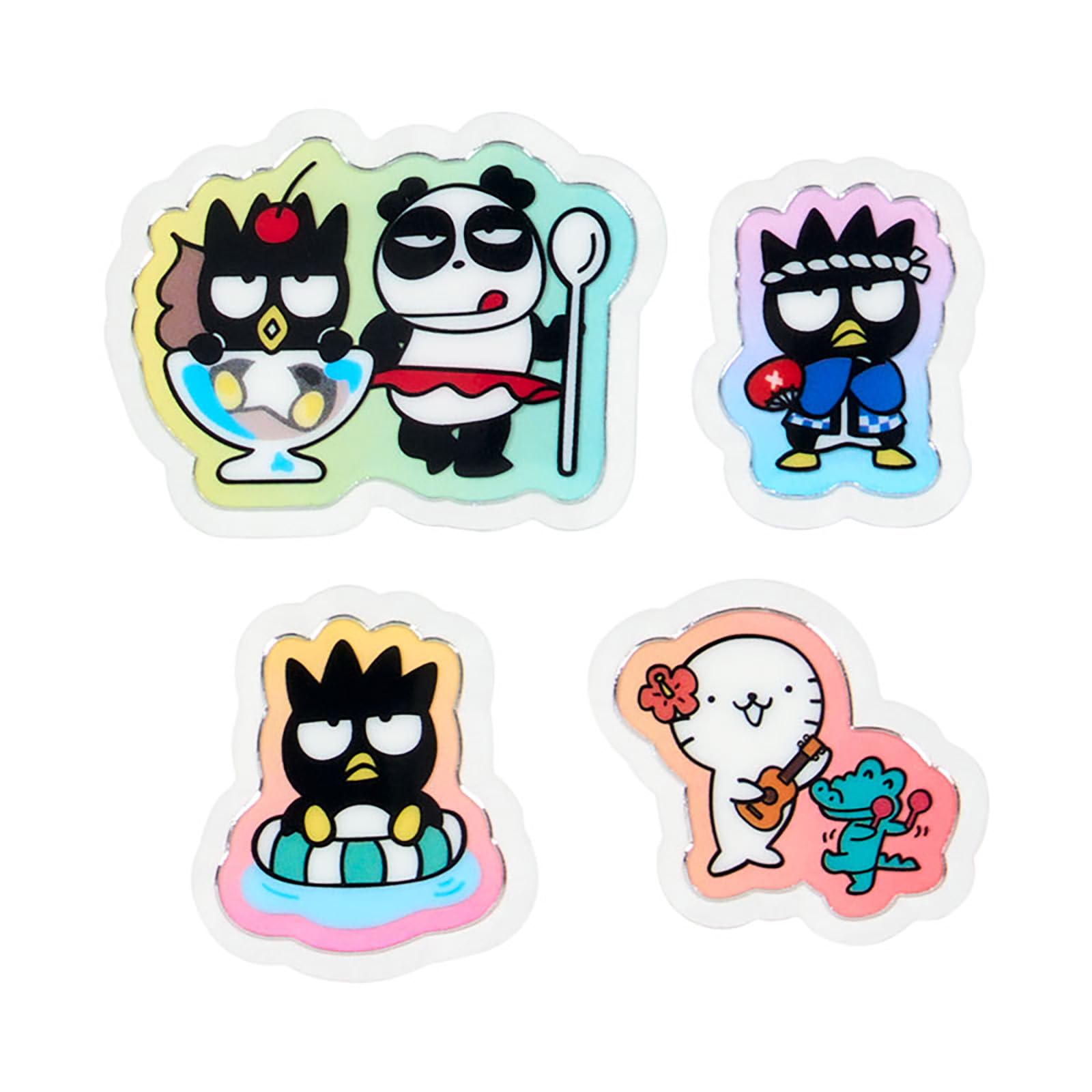 Sanrio Bad Badtz-Maru Summer Stickers Set PVC/CPP for Ages 3+- Japan Figure Store - #1 Bring To You The Best Japanese Goods