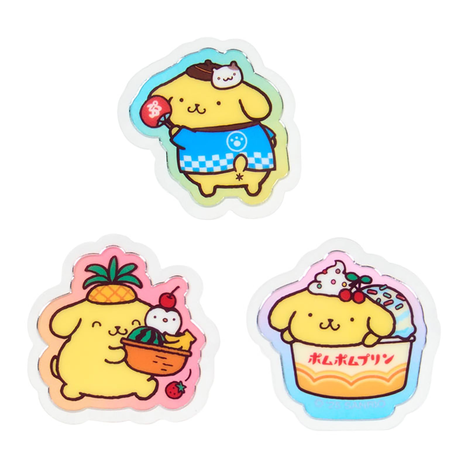 Sanrio Pompompurin Summer Stickers PVC/CPP Case for Ages 3+- Japan Figure Store - #1 Bring To You The Best Japanese Goods