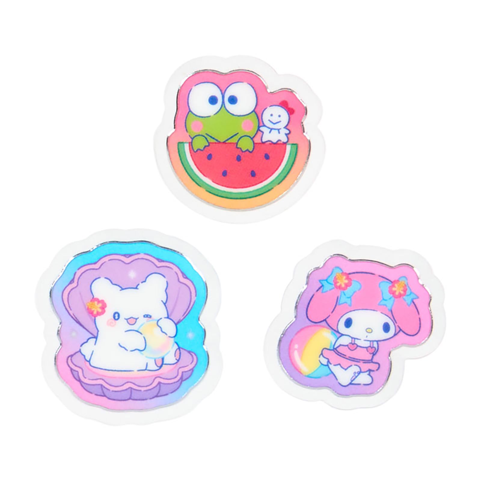 Sanrio Summer Stickers for Ages 3+ PVC/CPP Cased Sanrio Characters Collection- Japan Figure Store - #1 Bring To You The Best Japanese Goods