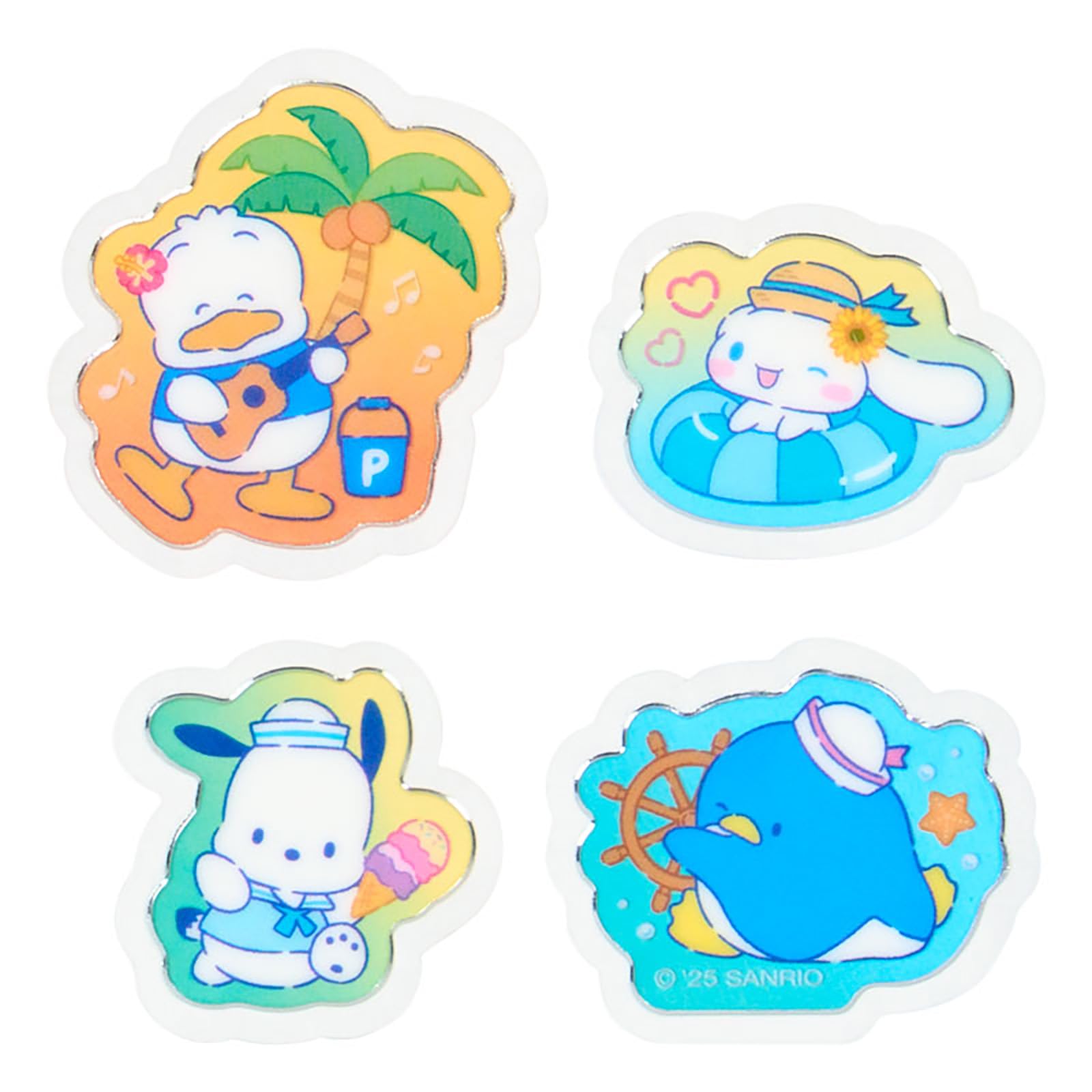 Sanrio Summer Stickers for Ages 3+ PVC/CPP Cased Sanrio Characters Collection- Japan Figure Store - #1 Bring To You The Best Japanese Goods