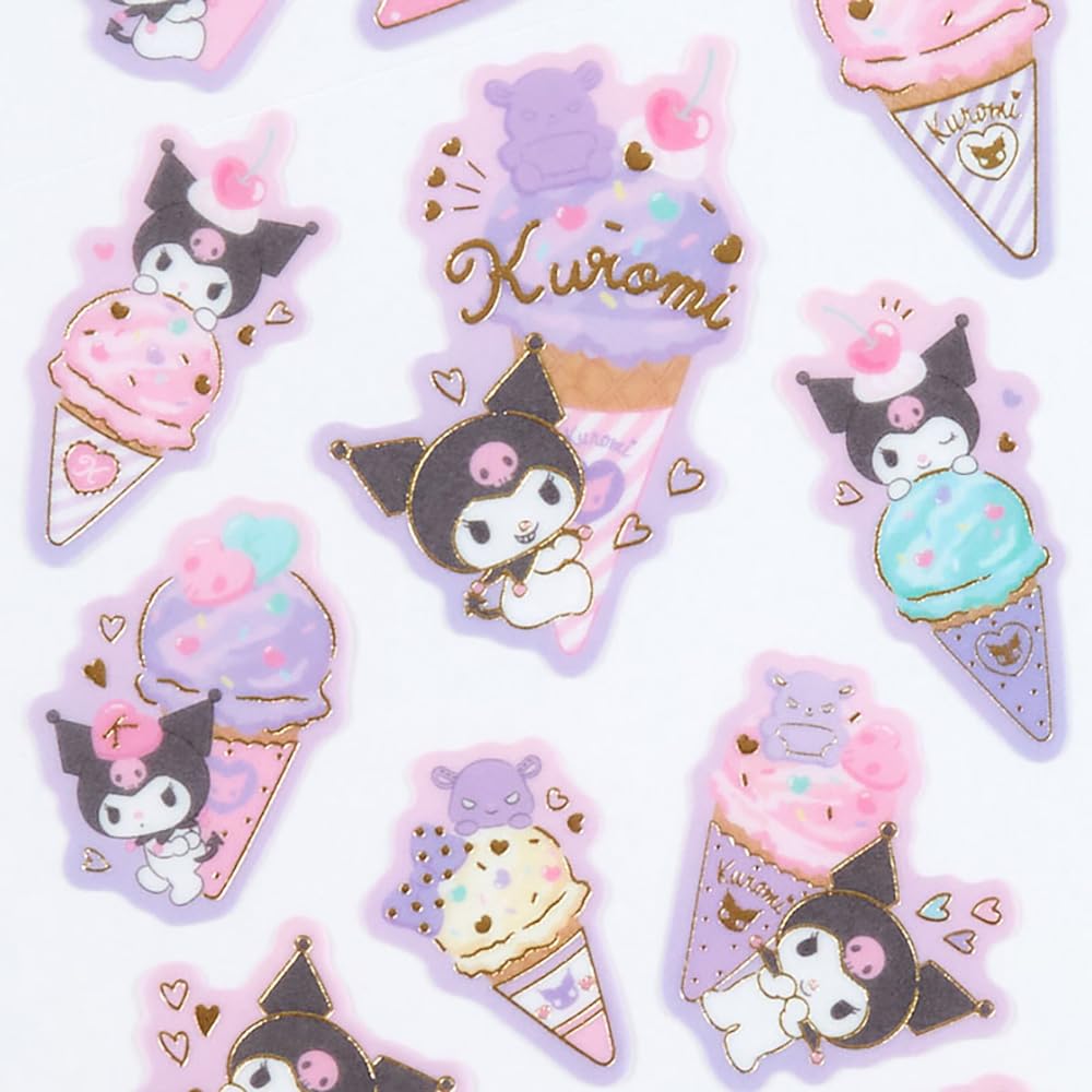 Sanrio Kuromi Tracing Paper Stickers Ice Party 326941 for Crafts- Japan Figure Store - #1 Bring To You The Best Japanese Goods