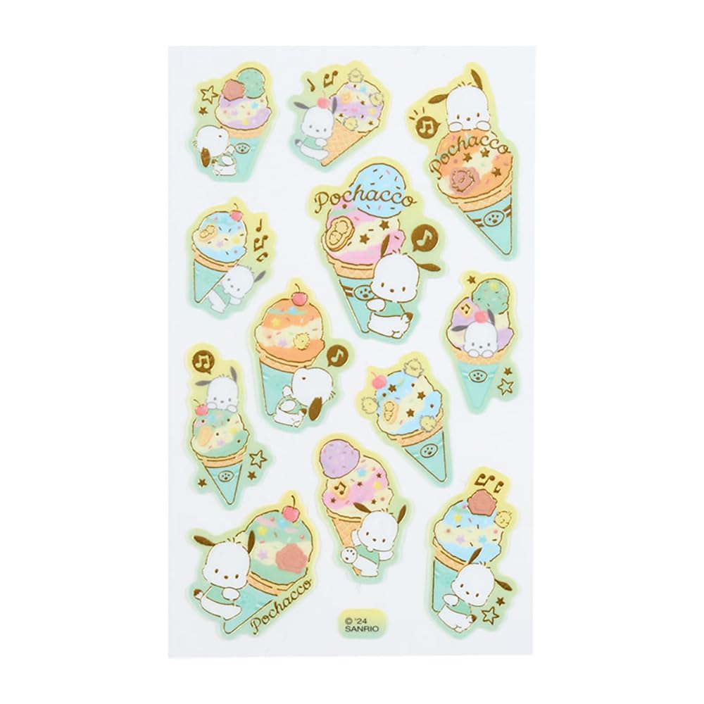 Sanrio Tracing Paper Stickers Ice Party Pochacco Fun Pack 327549- Japan Figure Store - #1 Bring To You The Best Japanese Goods