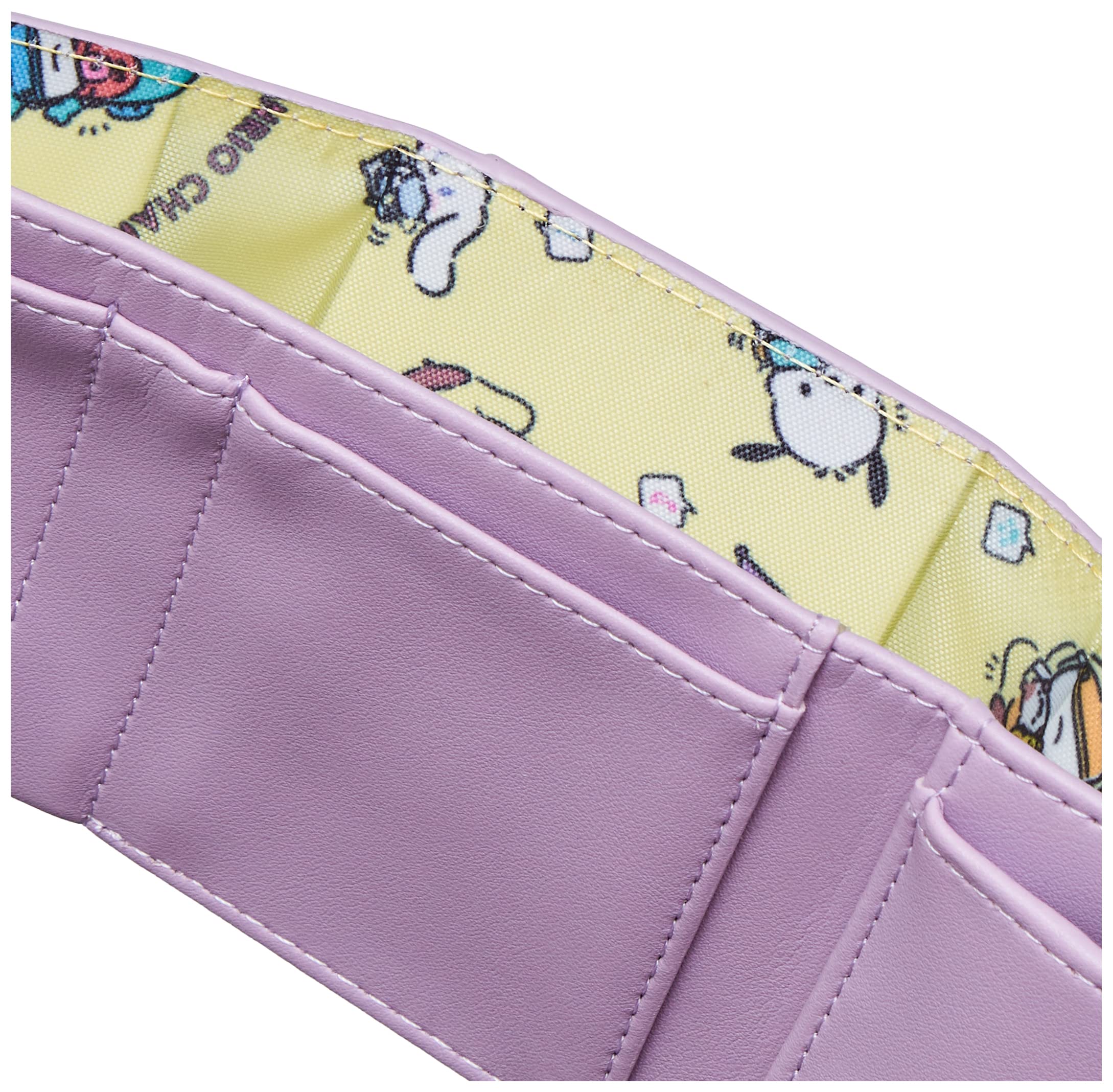 Sanrio Women's Tri-Fold Wallet Pastel Purple with Sanrio Characters Ppp-Wlt04- Japan Figure Store - #1 Bring To You The Best Japanese Goods
