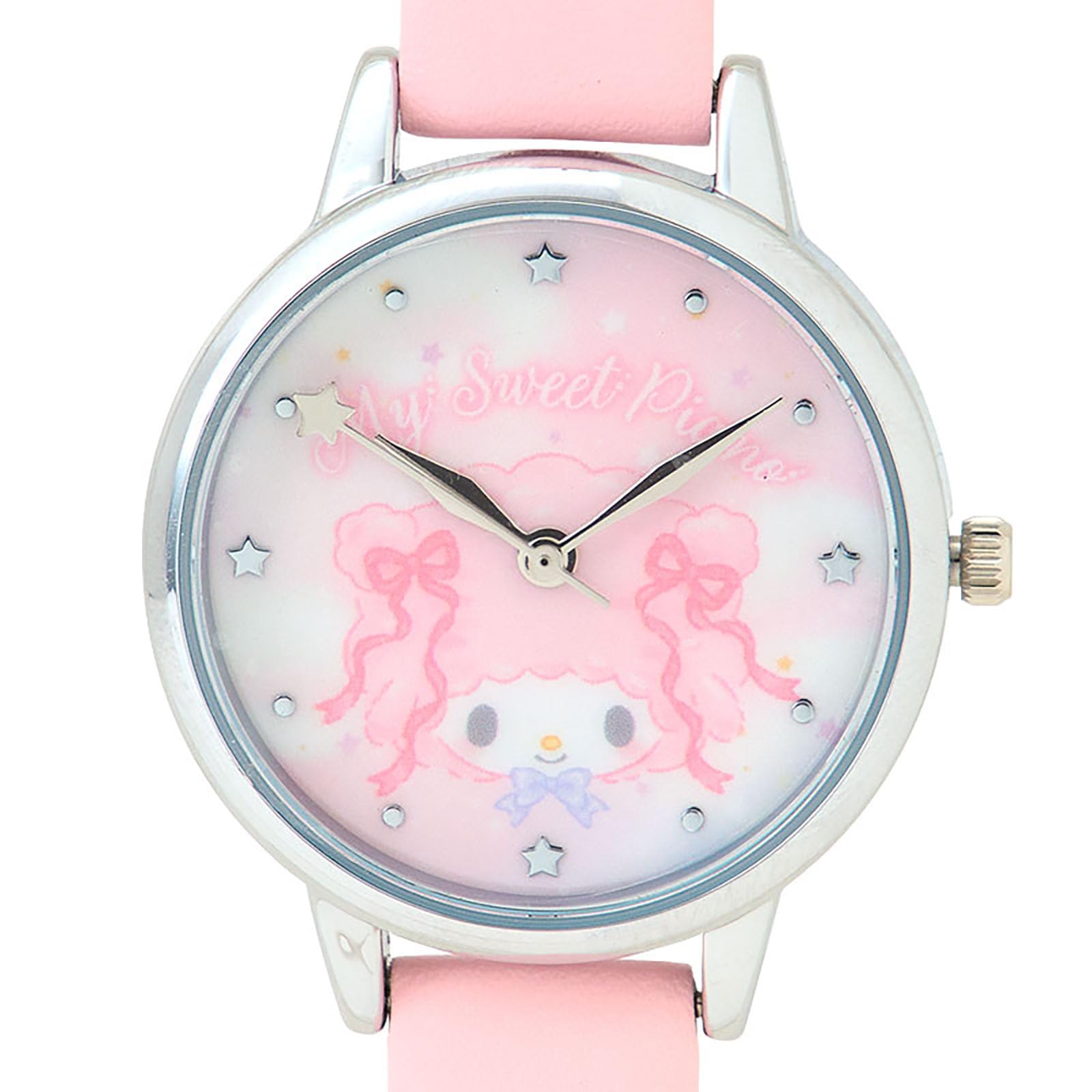 Sanrio Dreamy My Sweet Piano Watch with Metal Frame and Faux Leather Strap