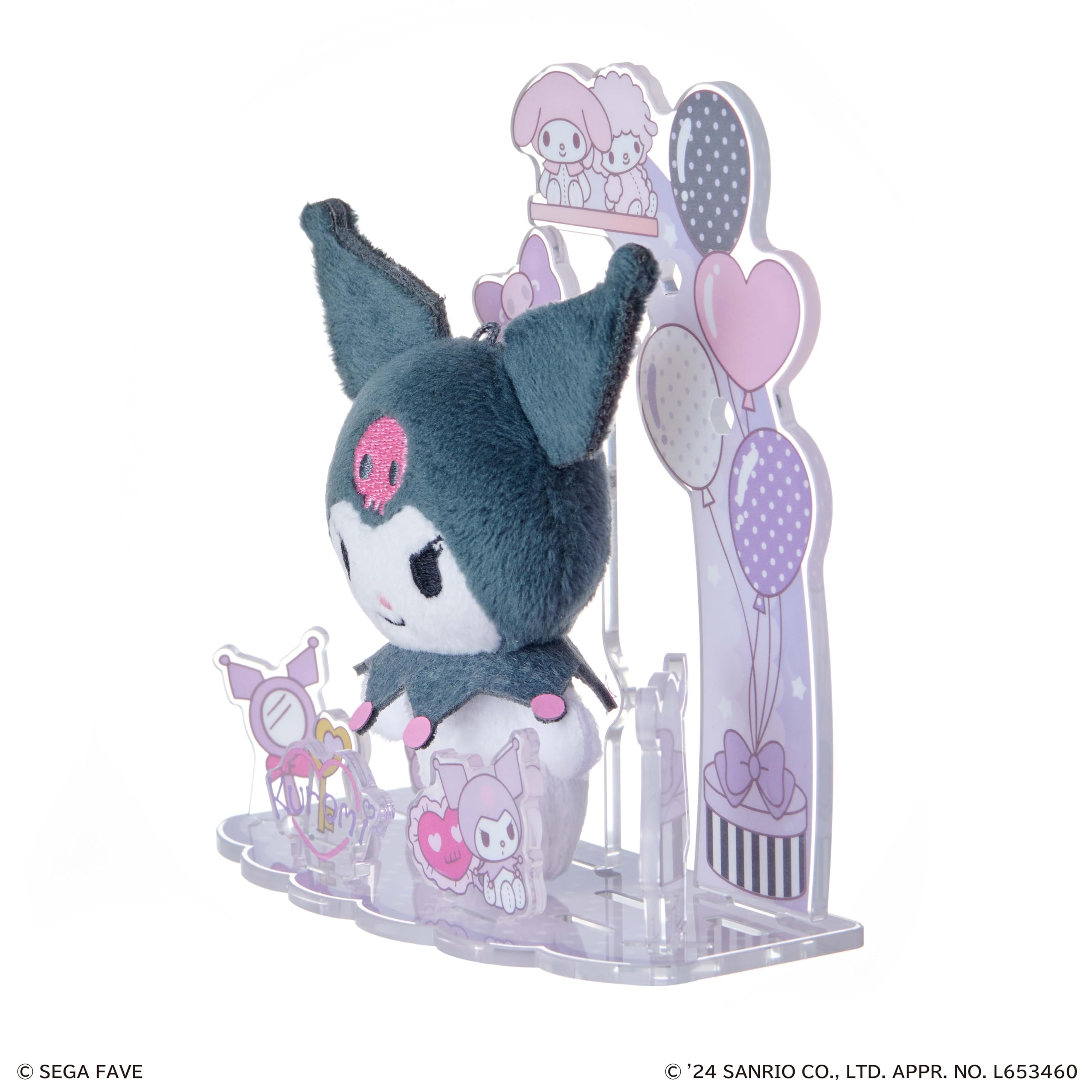 Sega Fave Acrylic Plushie Kuromi Sanrio Character Collectible Toy- Japan Figure Store - #1 Bring To You The Best Japanese Goods