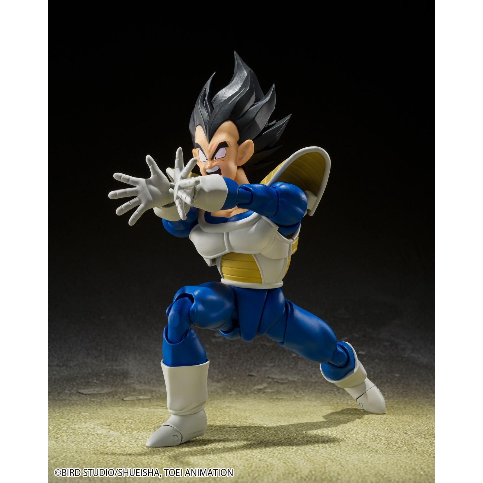 Figurine articulée de Vegeta, 24000 Battle Power, de la gamme Shfiguarts de Bandai, objet de collection.