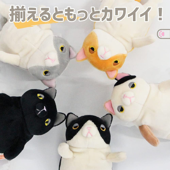 Shinada Global Mochi Mini Plush Black Cat 7x5x14cm Animal Toy Mochi Neko Series- Japan Figure Store - #1 Bring To You The Best Japanese Goods