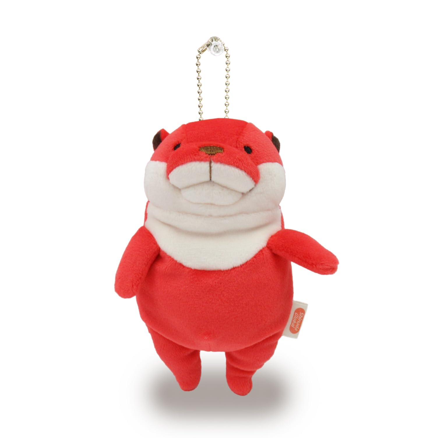 Shinada Global Mochi Mini Plush Otter Strawberry Animal Toy 7x5x14 cm- Japan Figure Store - #1 Bring To You The Best Japanese Goods