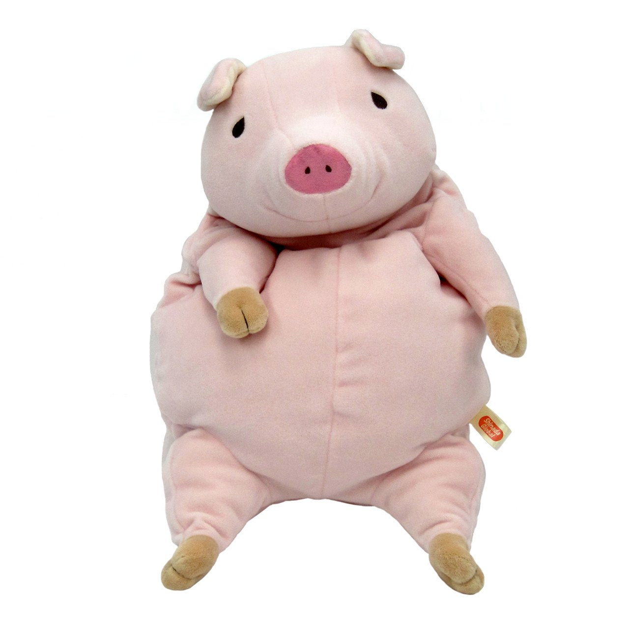 Shinada Global Mochi Series Large Pink Pig Plush Toy 22x22x30cm- Japan Figure Store - #1 Bring To You The Best Japanese Goods