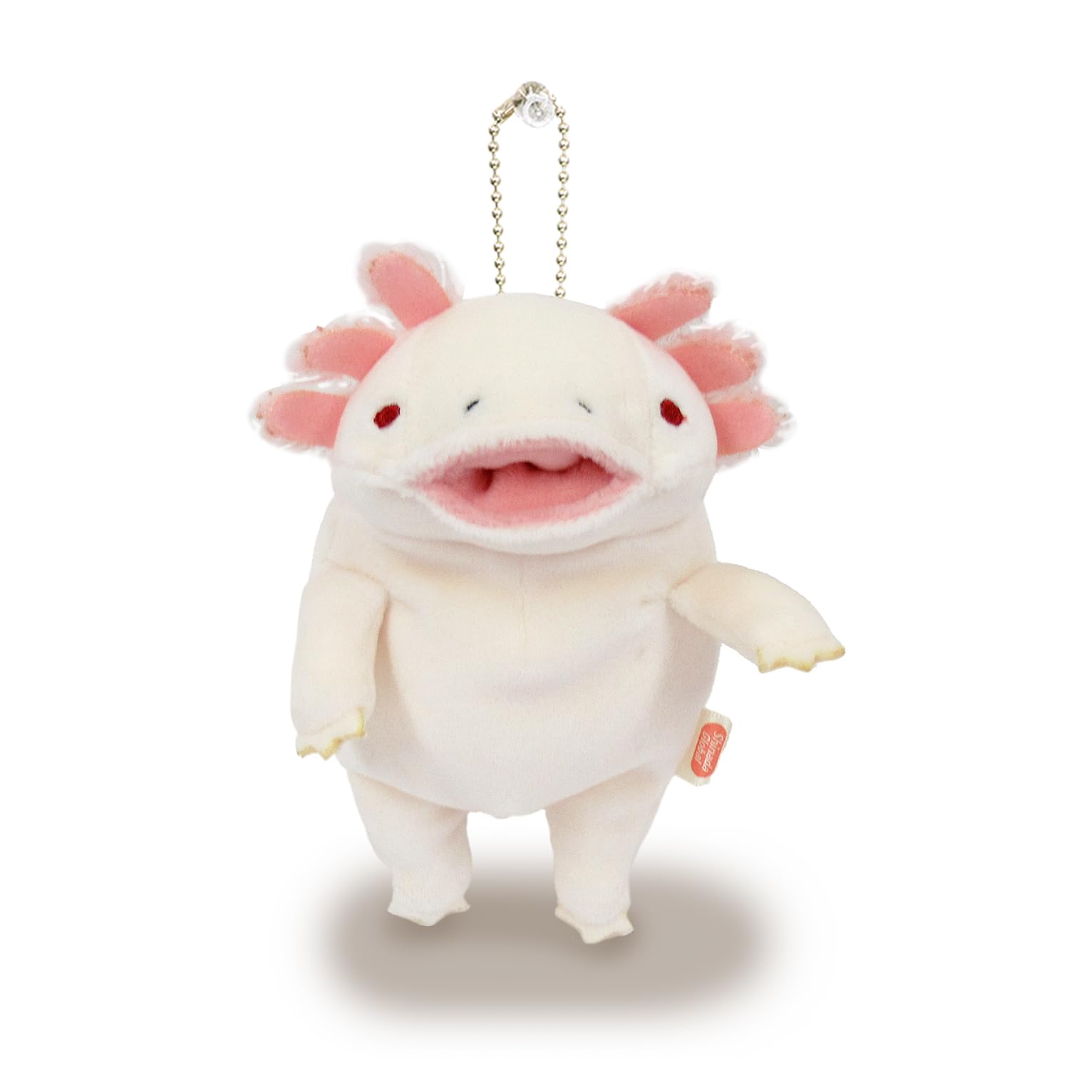 Shinada Global Mochi Series Mini Plush Axolotl Animal Ivory 7x5x14cm- Japan Figure Store - #1 Bring To You The Best Japanese Goods