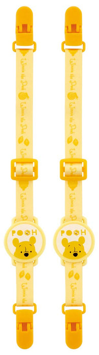 Skater Winnie The Pooh 2-Way Baby Clip Holder Non-Slip Snap Button Set of 2- Japan Figure Store - #1 Bring To You The Best Japanese Goods