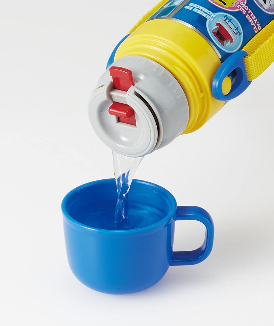 Skater Stainless Steel Water Bottle 430ml - 2-Way Kids Drinkware with Cup Boys' Plarail 22 Skdc4-A- Japan Figure Store - #1 Bring To You The Best Japanese Goods