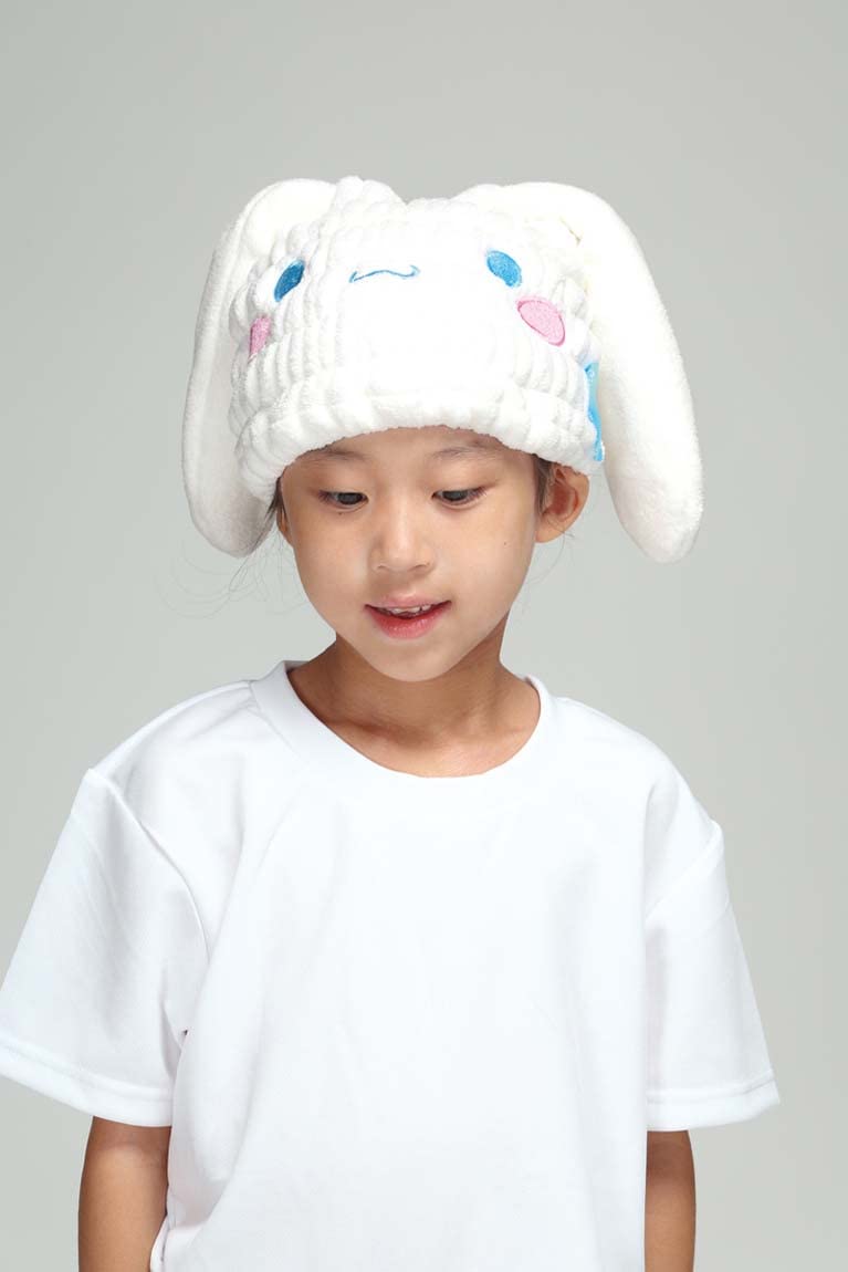 Skater Quick Drying Absorbent Cinnamoroll Animal Towel Cap 23cm x 17cm Sanrio- Japan Figure Store - #1 Bring To You The Best Japanese Goods