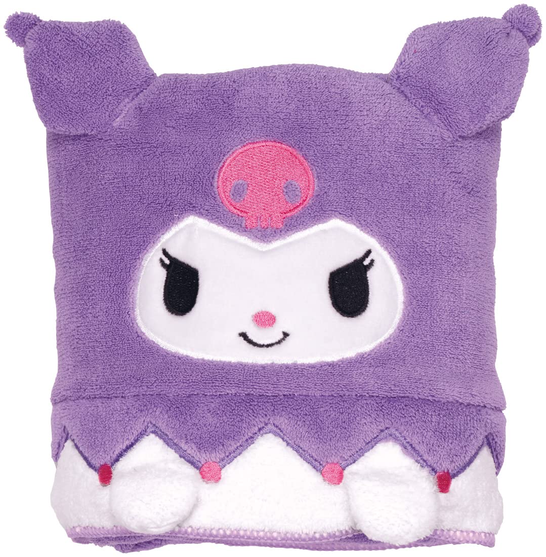 Skater Quick Drying Absorbent Bath Towel Kuromi Sanrio Design 60cm x 120cm- Japan Figure Store - #1 Bring To You The Best Japanese Goods