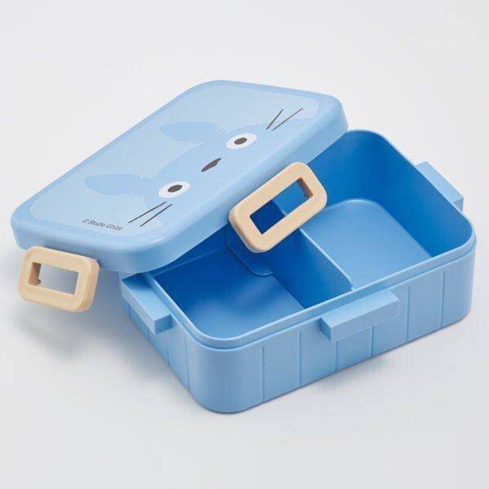 Skater 650ml Totoro Face Lunch Box with 4-Point Lock Silver Ion Antibacterial Ghibli- Japan Figure Store - #1 Bring To You The Best Japanese Goods