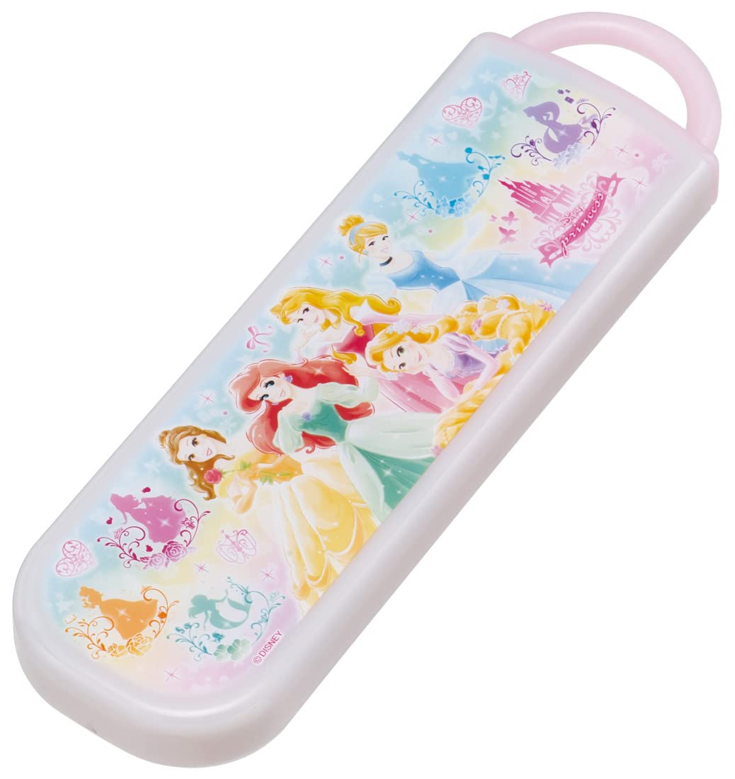 Skater Disney Princess 22 Antibacterial Chopsticks and Spoon Set Made in Japan