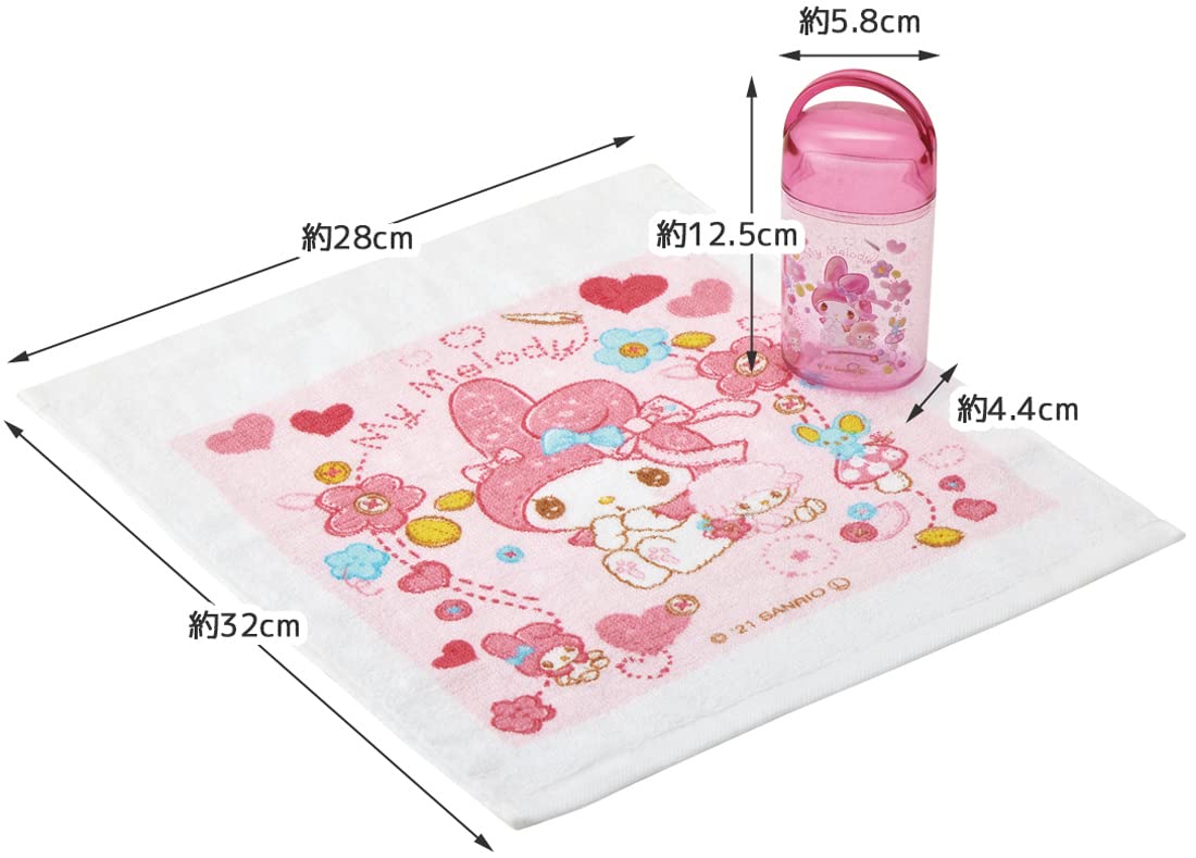 Skater My Melody Kirakira Doll Hand Towel Set with Case Antibacterial 32 x 30.5cm Japan-Made- Japan Figure Store - #1 Bring To You The Best Japanese Goods