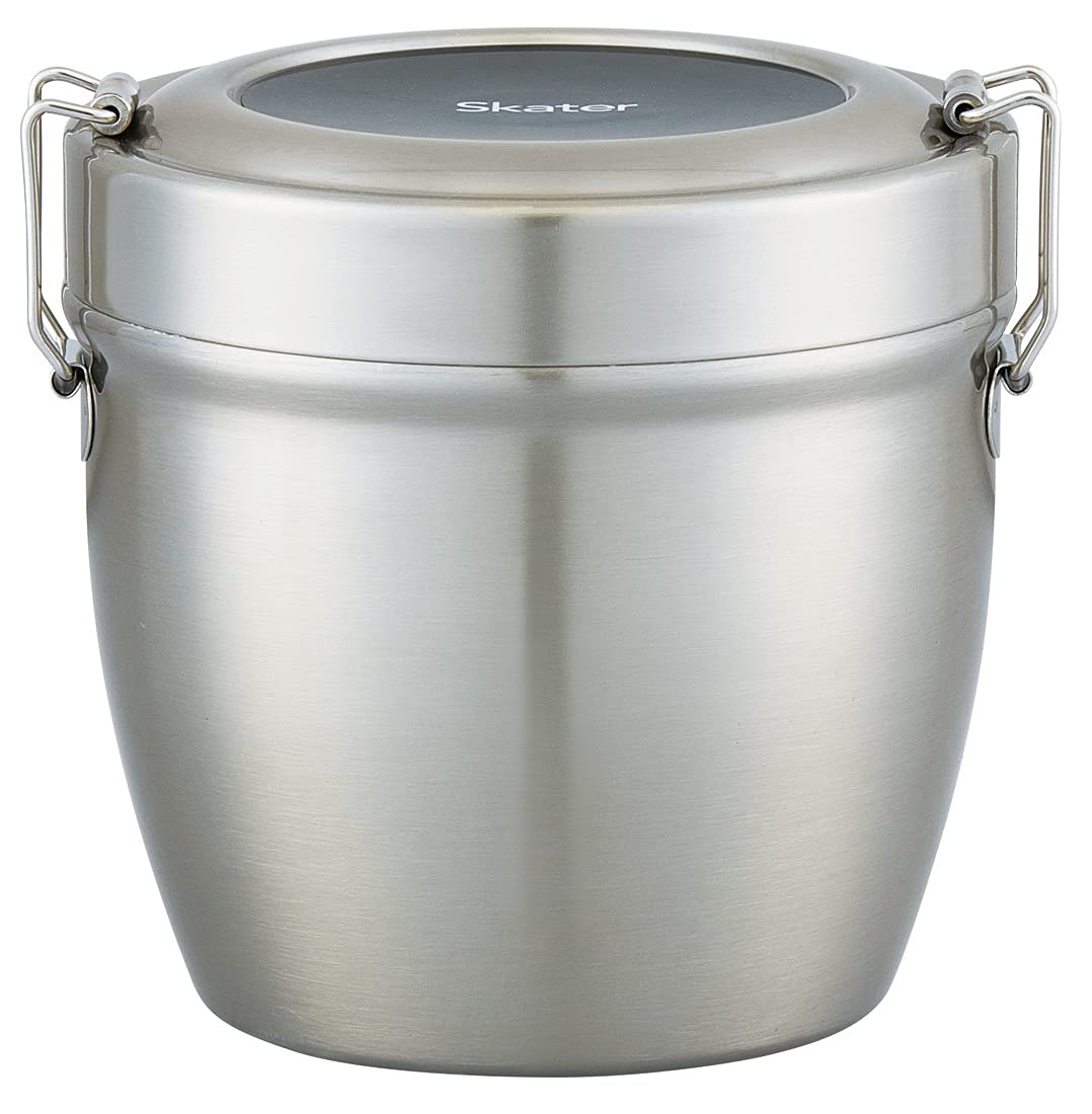 Skater 800ml Silver Antibacterial Stainless Steel Insulated Lunch Box - Rice Bowl Stlbd8Ag-A- Japan Figure Store - #1 Bring To You The Best Japanese Goods