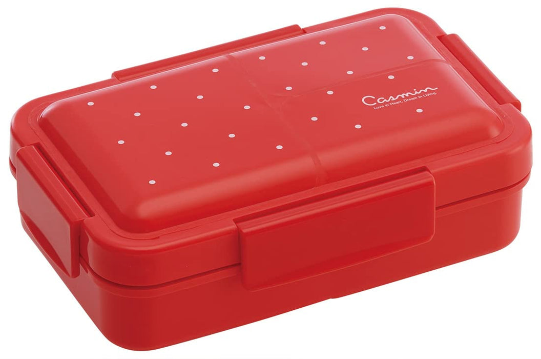 Skater Casmin Red Lunch Box 550ml - Antibacterial 4-Point Lock Gasket for Women- Japan Figure Store - #1 Bring To You The Best Japanese Goods