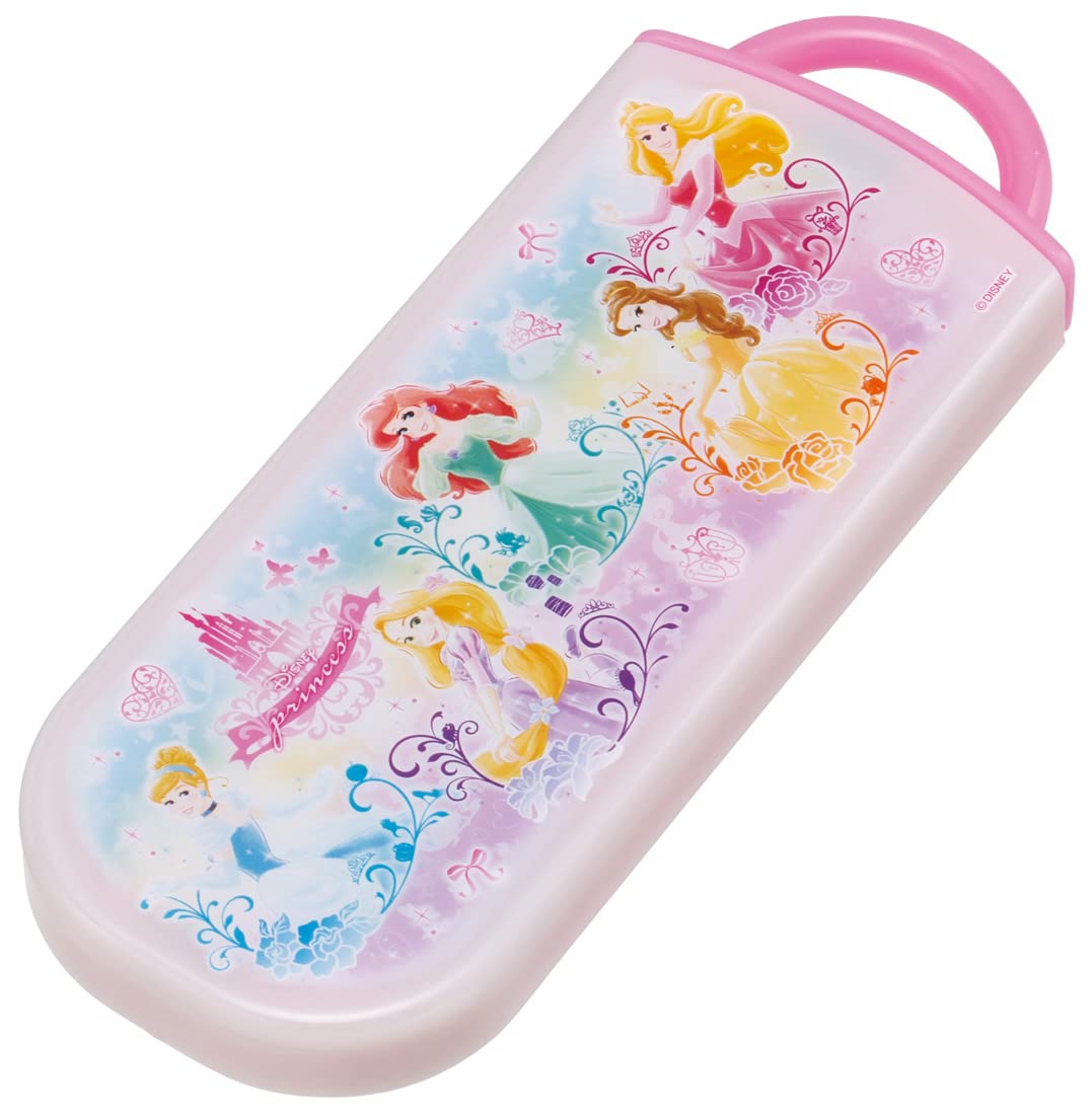 Skater Princess Trio Set - Antibacterial Kids Cutlery 16.5cm Chopsticks & 13cm Spoon/Fork made in Japan- Japan Figure Store - #1 Bring To You The Best Japanese Goods