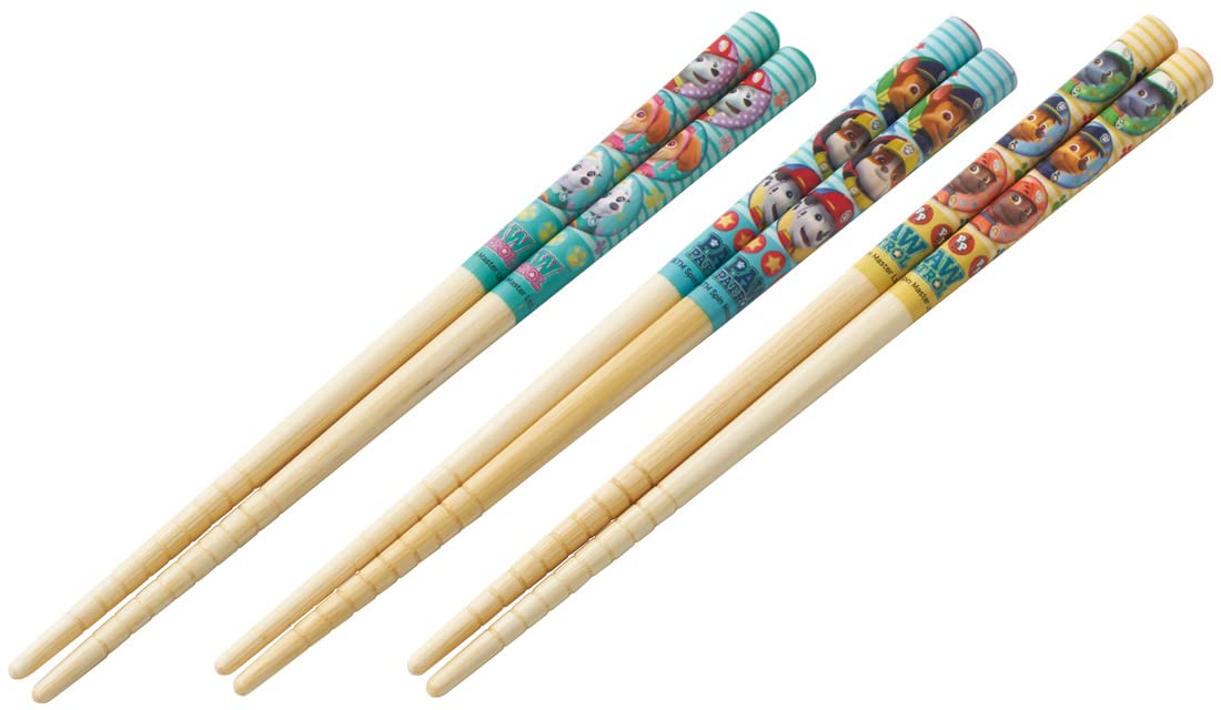 Skater Bamboo 16.5cm Chopsticks - Set of 3 Paw Patrol Theme- Japan Figure Store - #1 Bring To You The Best Japanese Goods