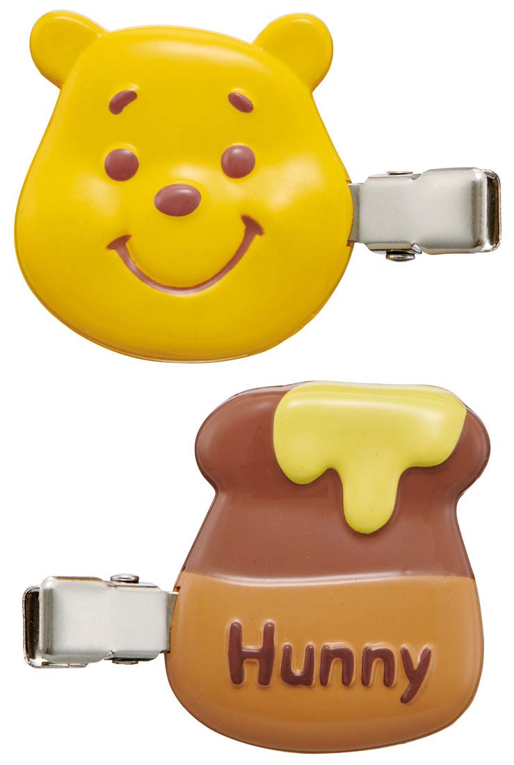 Skater Winnie the Pooh Hair Clips - Disney Themed Bangs Accessories Set of 2- Japan Figure Store - #1 Bring To You The Best Japanese Goods