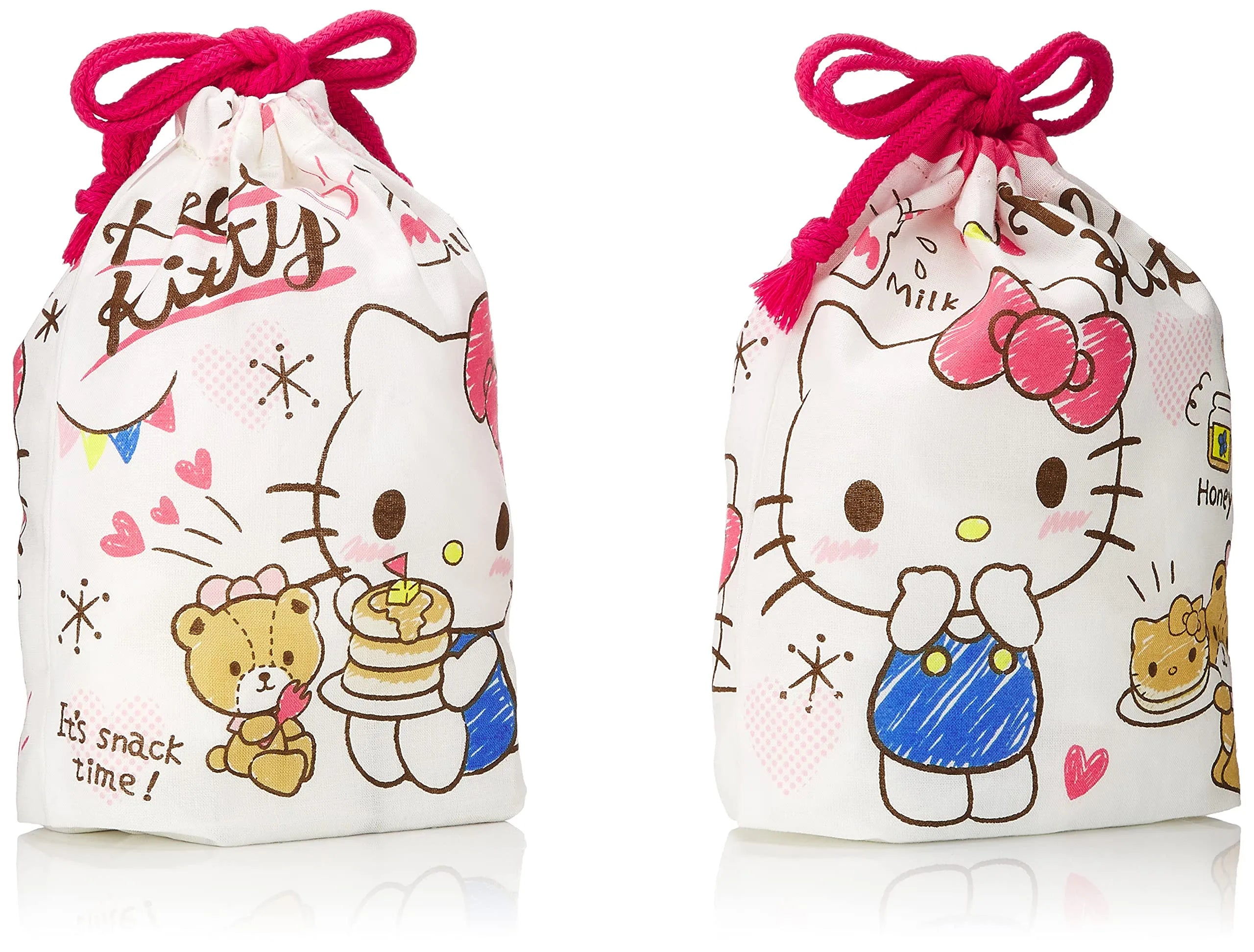 SKATER Drawstring Bag Set 2 Pcs Hello Kitty Sweets- Japan Figure Store - #1 Bring To You The Best Japanese Goods