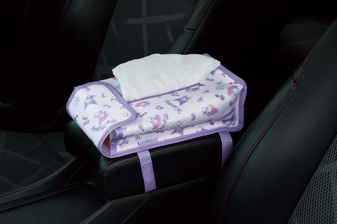 Skater Adult Kawaii My Melody and Kuromi Car Tissue Box Cover Sanrio Ctsc1-A- Japan Figure Store - #1 Bring To You The Best Japanese Goods