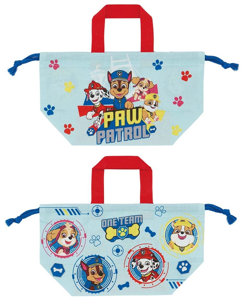 Skater Paw Patrol Kids Lunch Box Drawstring Bag Made in Japan KB7-A- Japan Figure Store - #1 Bring To You The Best Japanese Goods