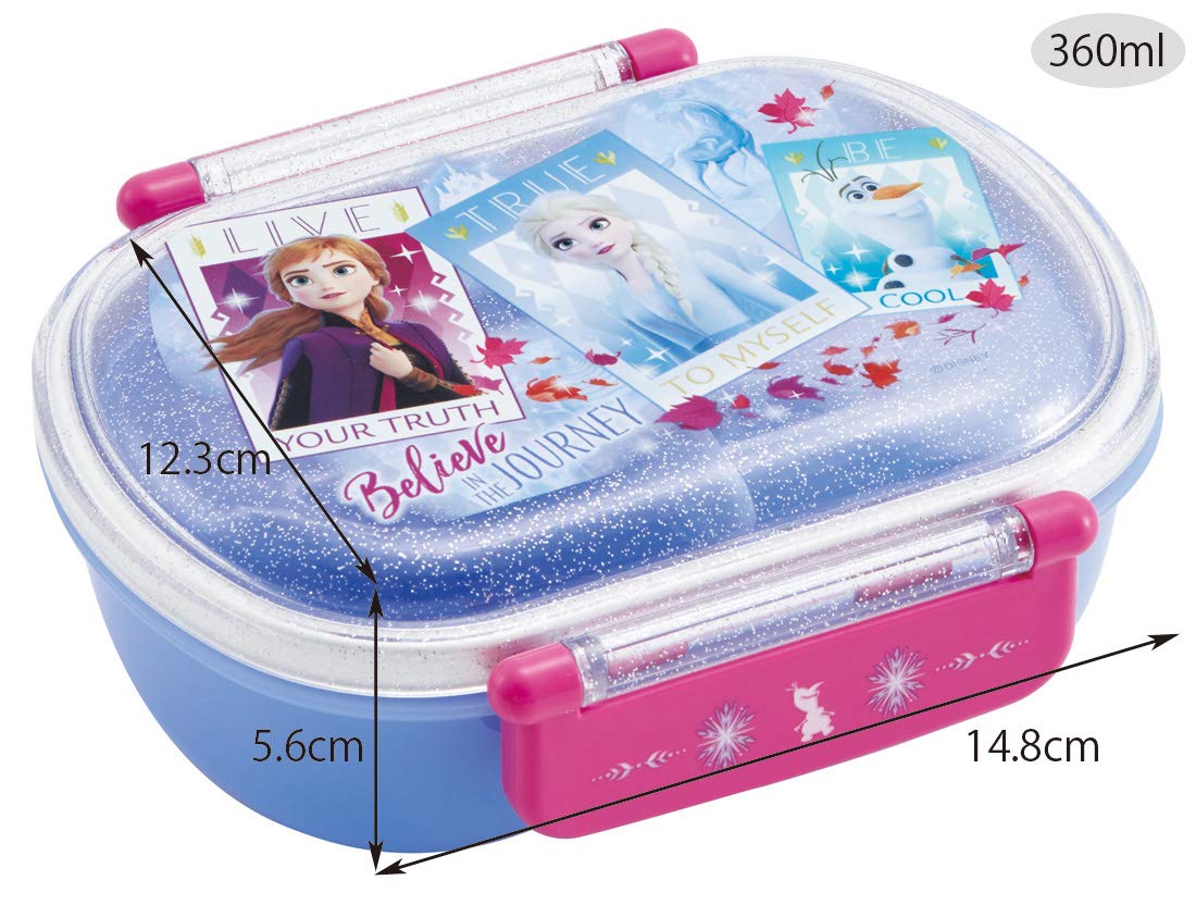 Skater Disney Frozen 2 Children's Lunch Box 360ml Capacity- Japan Figure Store - #1 Bring To You The Best Japanese Goods
