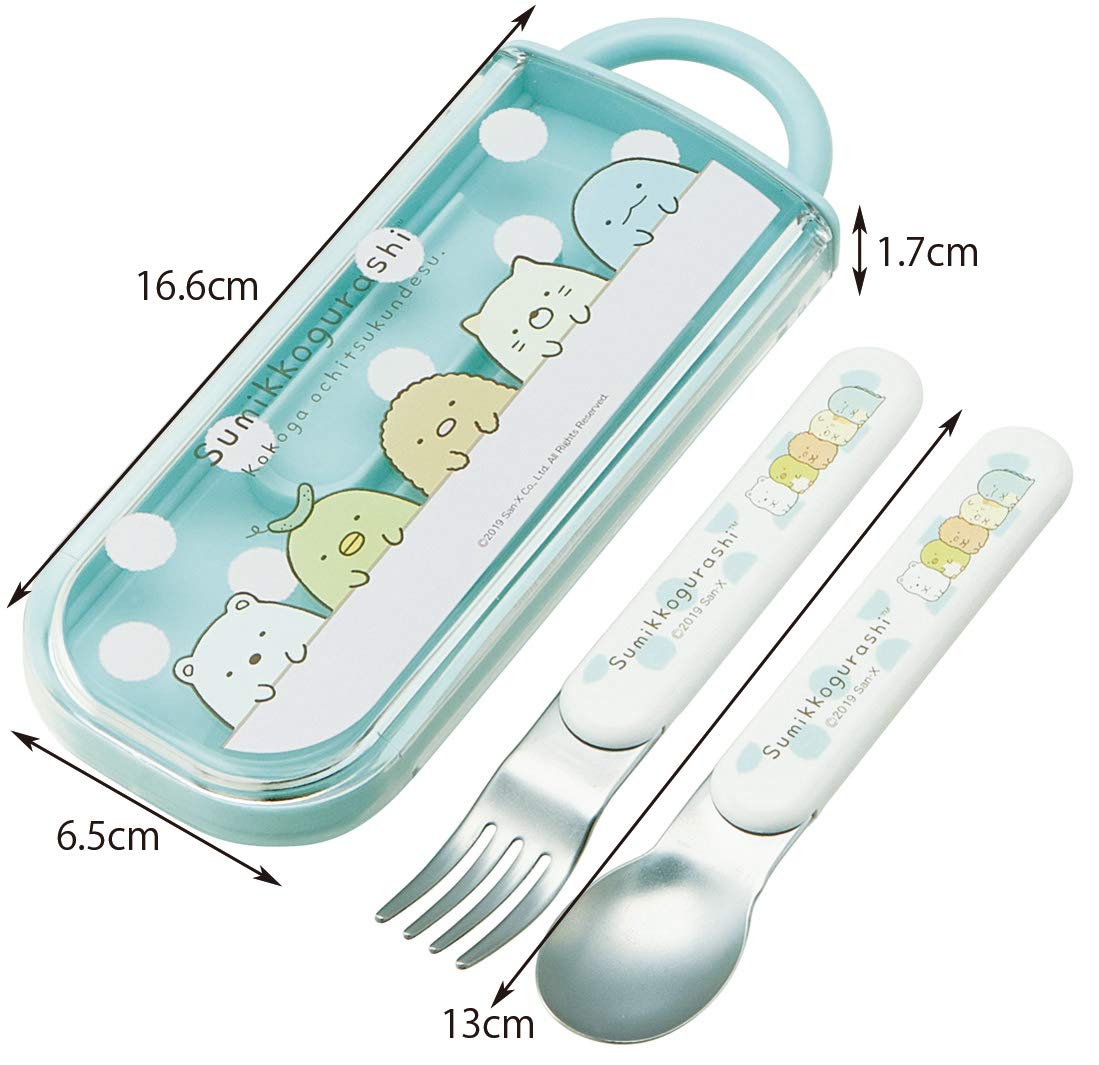 Skater Sumikko Gurashi Kids Fork & Spoon Combo Set 13cm - Skater CC2- Japan Figure Store - #1 Bring To You The Best Japanese Goods