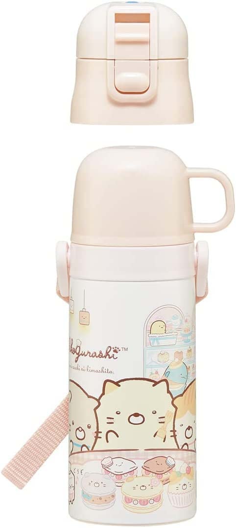Skater Kids 420ml Insulated Stainless Steel Water Bottle Lightweight 350ml Cup Sumikko Gurashi Sweets Shop Design- Japan Figure Store - #1 Bring To You The Best Japanese Goods