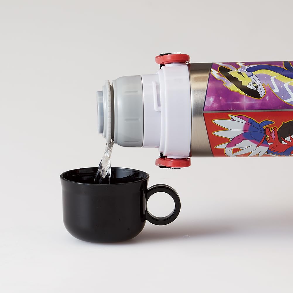 Skater Kids Stainless Steel Water Bottle 580ml Lightweight Thermal Pokemon Design Sports Drink Cup- Japan Figure Store - #1 Bring To You The Best Japanese Goods