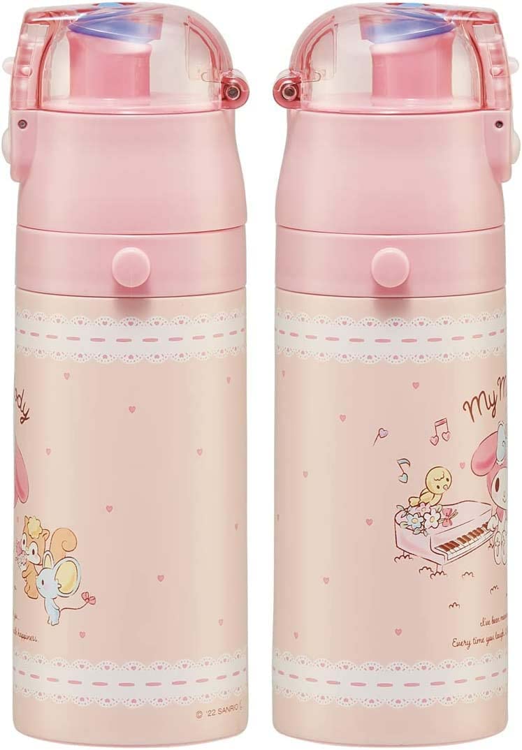 Skater My Melody 420ml Stainless Steel Water Bottle for Girls - Lightweight Thermal Insulated- Japan Figure Store - #1 Bring To You The Best Japanese Goods
