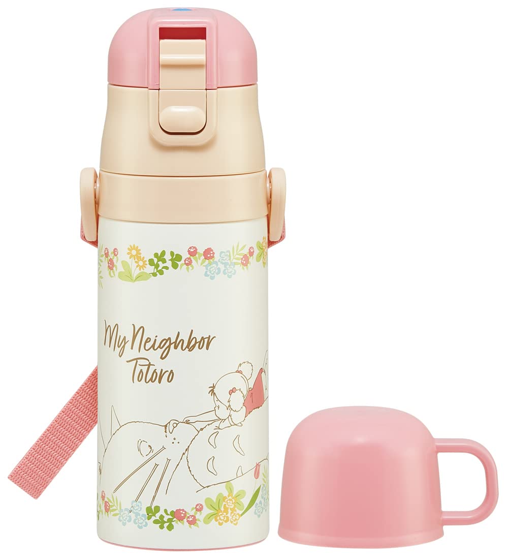 Skater Kid's Lightweight Dual-Use Stainless Steel Water Bottle - 420ml Totoro Design Thermally Insulated 350ml Cup - Ghibli Sports Drinkware- Japan Figure Store - #1 Bring To You The Best Japanese Goods