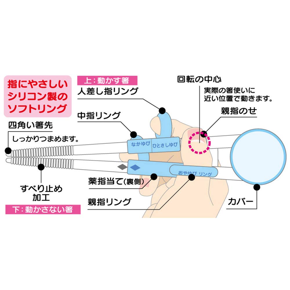 Skater Disney Frozen Children's Training Chopsticks 14cm Easy Pickup Square Tip Right-Handed Ages 2-7- Japan Figure Store - #1 Bring To You The Best Japanese Goods