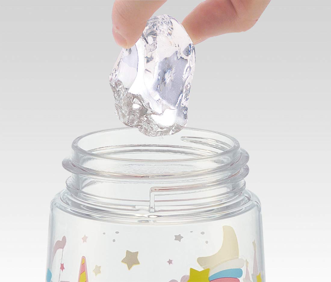 Skater Unicorn 480ml Clear Water Bottle for Girls with Straw PDSH5- Japan Figure Store - #1 Bring To You The Best Japanese Goods