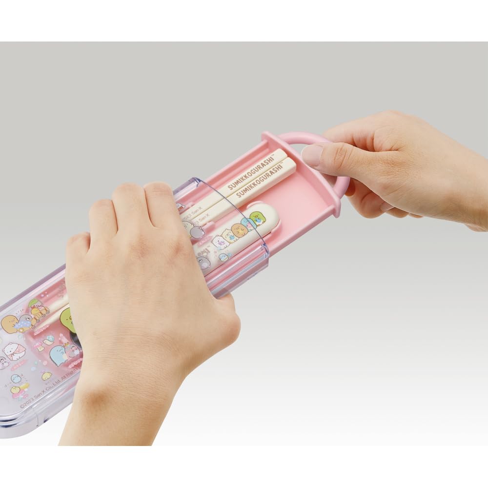 Skater Sumikko Gurashi Antibacterial Chopsticks Spoon Set Made in Japan