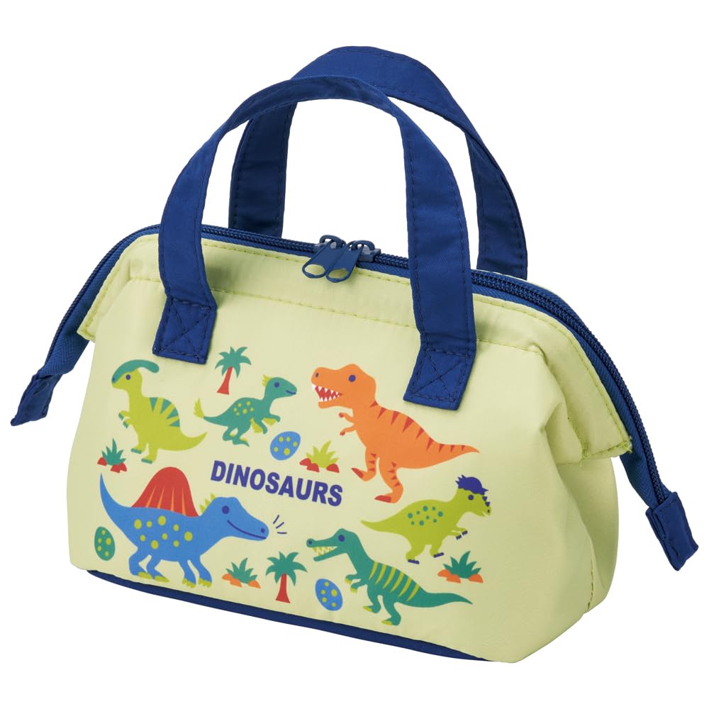 Skater Kids Dinosaur Lunch Bag with Clasp - Child Size Cooling Pack Kga0-A- Japan Figure Store - #1 Bring To You The Best Japanese Goods