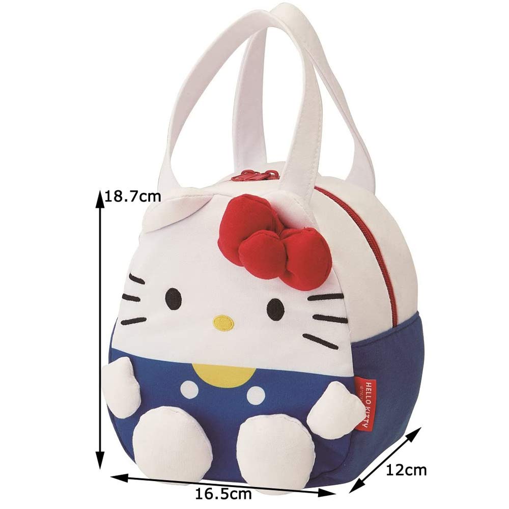 Skater Hello Kitty Sweatshirt Material Die-Cut Bag - Sanrio Knbd1-A- Japan Figure Store - #1 Bring To You The Best Japanese Goods