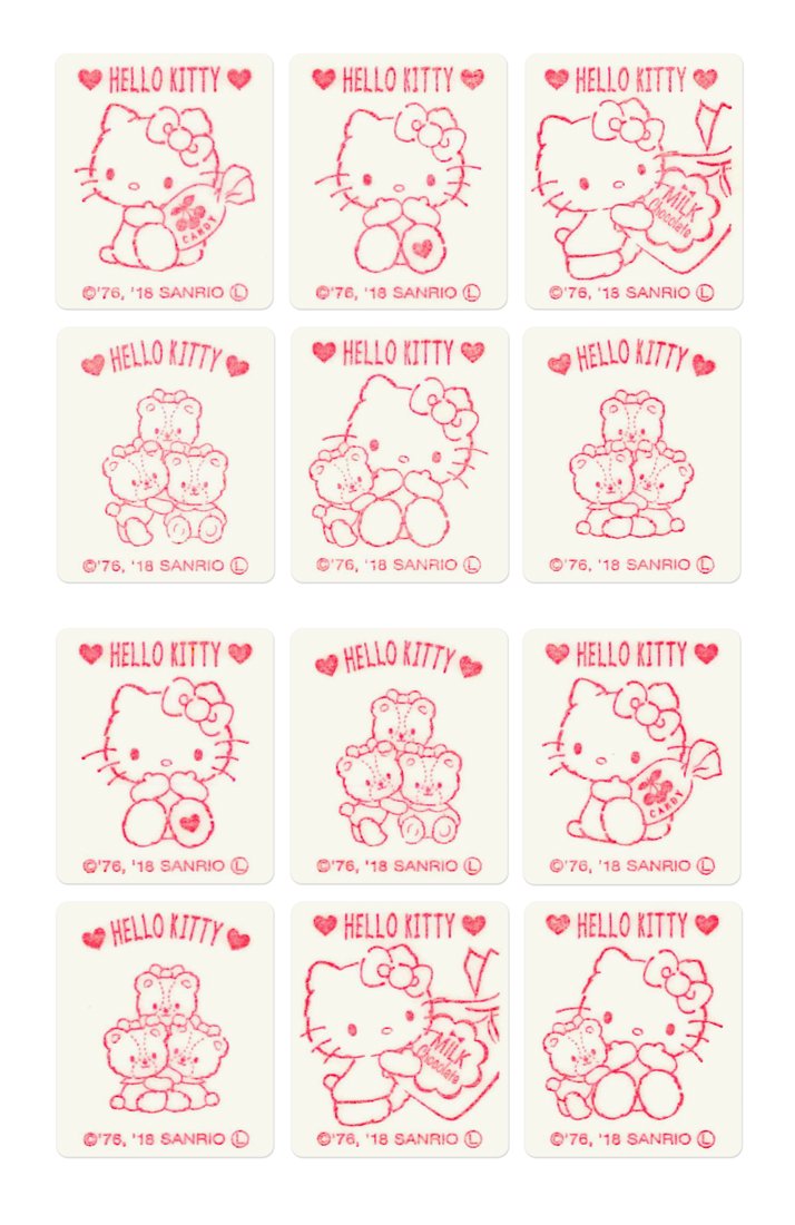 Skater Hello Kitty Insect Repellent Stickers 72 Sheets 11.4x19.5x0.4cm Made in Japan- Japan Figure Store - #1 Bring To You The Best Japanese Goods