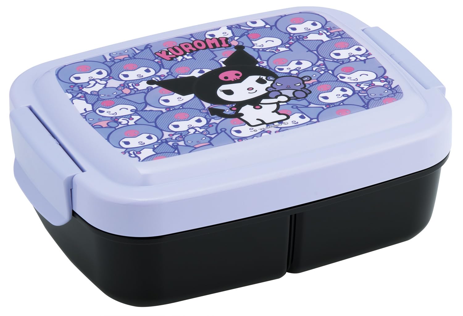 Skater Kids Lunch Box 840Ml Dome Shape Divider Kuromi Ushirou Shiro Japan