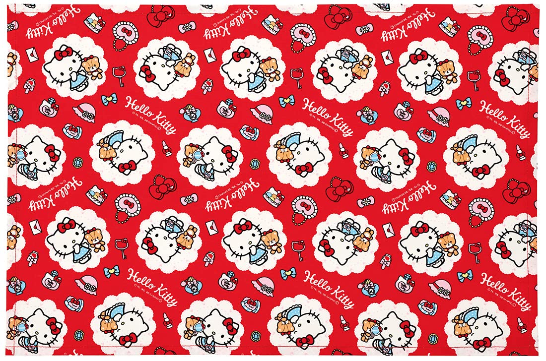Skater Hello Kitty Large Fashionable Girl Placemat 60x40cm with Name Tag - Sanrio LTM1-A- Japan Figure Store - #1 Bring To You The Best Japanese Goods