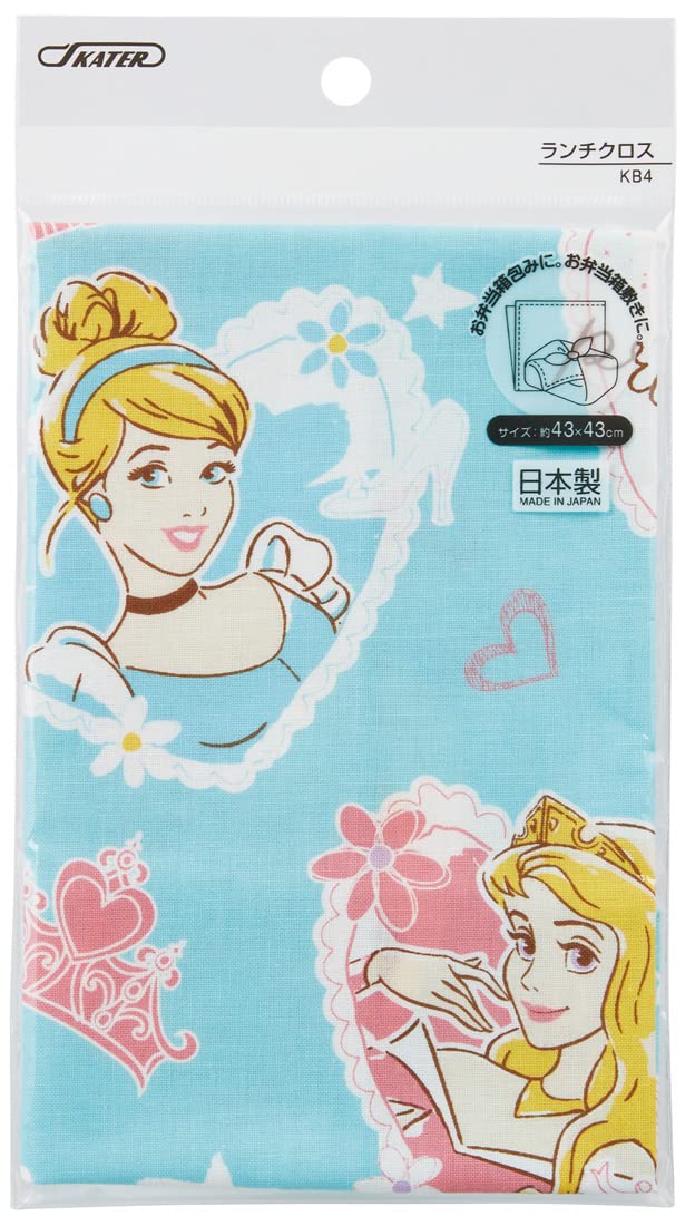 Skater Disney Princess Girl Lunch Box with 43x43cm Lunch Cloth - Made in Japan- Japan Figure Store - #1 Bring To You The Best Japanese Goods