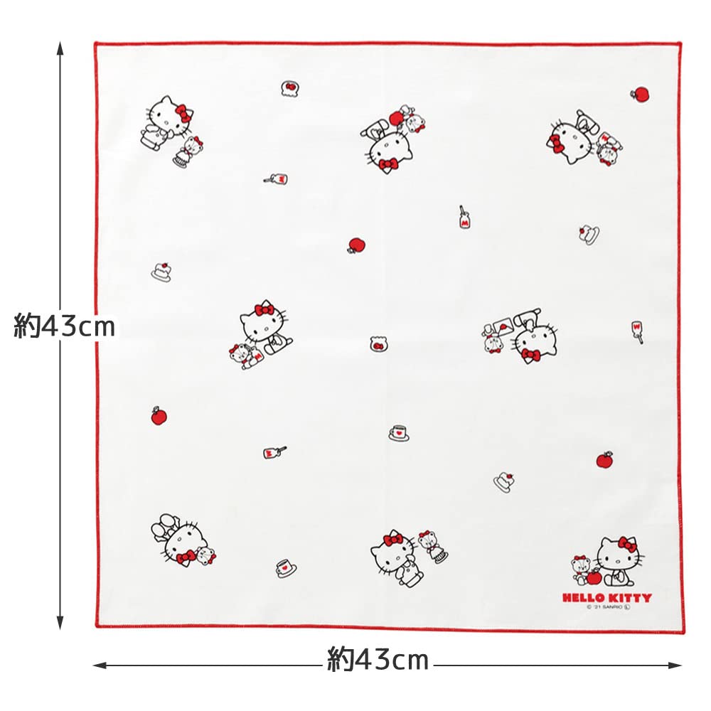 Skater Kitty & Tiny Chum Sanrio Girls Lunch Box with 43x43cm Cloth Made in Japan- Japan Figure Store - #1 Bring To You The Best Japanese Goods